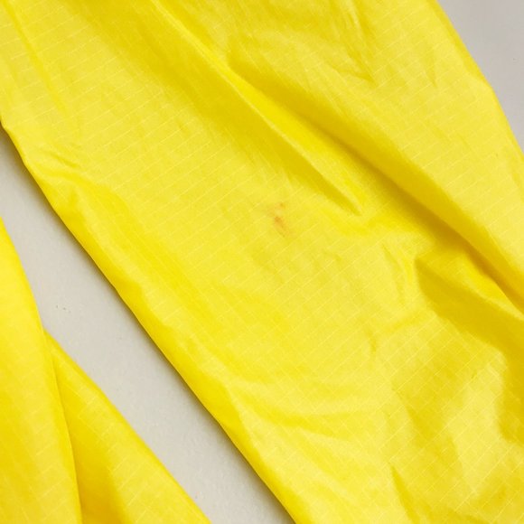 FIELD & STREAM Sailing Nautical Windbreaker Large VTG 80s 90s Hood Yellow Blue - Picture 8 of 11